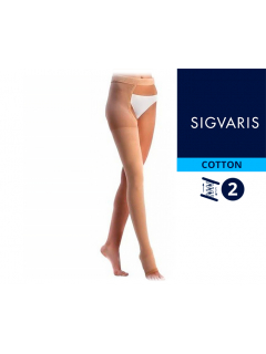 Компрессионный чулок с застежкой на талии Sigvaris Cotton (2 класс) - для мужчин и для женщин CM2 фото