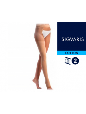 Компрессионный чулок с застежкой на талии Sigvaris Cotton (2 класс) - для мужчин и для женщин CM2 фото