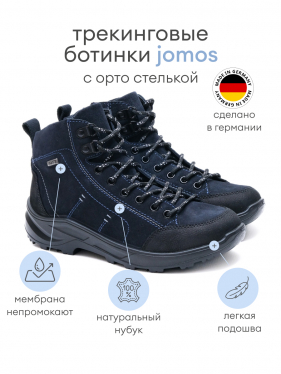 Jomos ботинки женские треккинговые, 859904-916-0080, темно-синий 859904-916-0080-39 фото