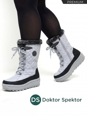 Dr.Spektor полусапоги женские зимние, 26Ш3419 Мб-ИсМх, светло-серый 26Ш3419-grey-37 фото