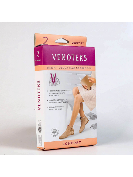 Чулки VENOTEKS Comfort 2C202 (2 класс компрессии) с миркофиброй Х0054862 фото
