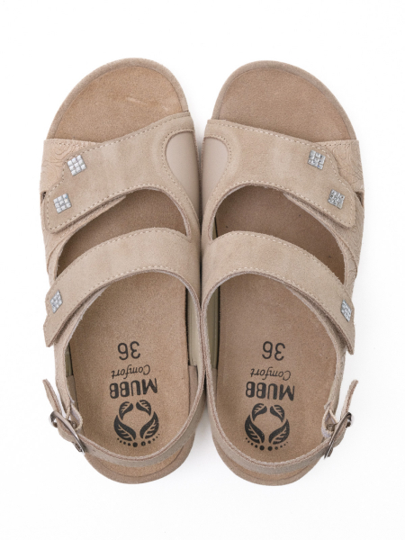 MUBB босоножки, 766-18-2, бежевый 766-18-2-beige-39 фото