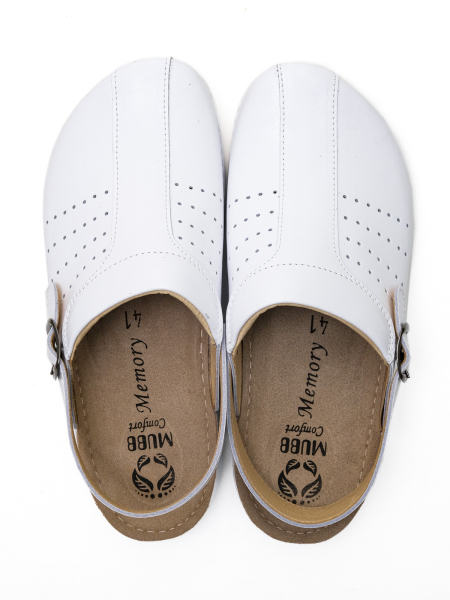 MUBB сабо мужские, 3439, белый 3439-white-44 фото