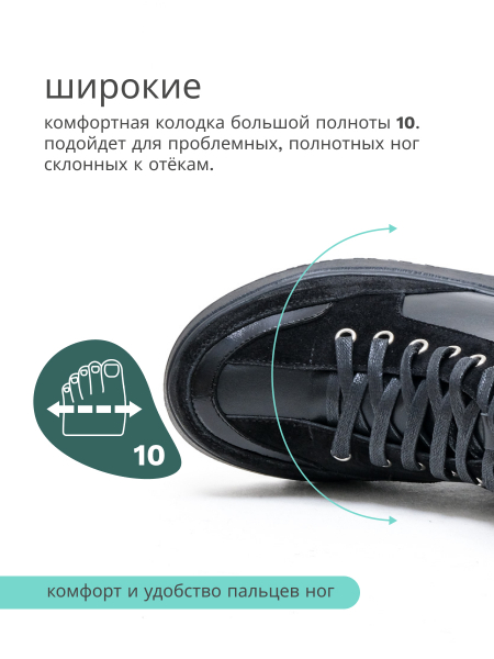 Dr.Spektor ботинки женские зимние, Ш2861-К/В Чёрный Ш2861-К/В-40 фото