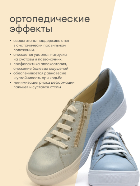 Solidus кеды женские ортопедические Julia, голубой 30135-K-80721 фото