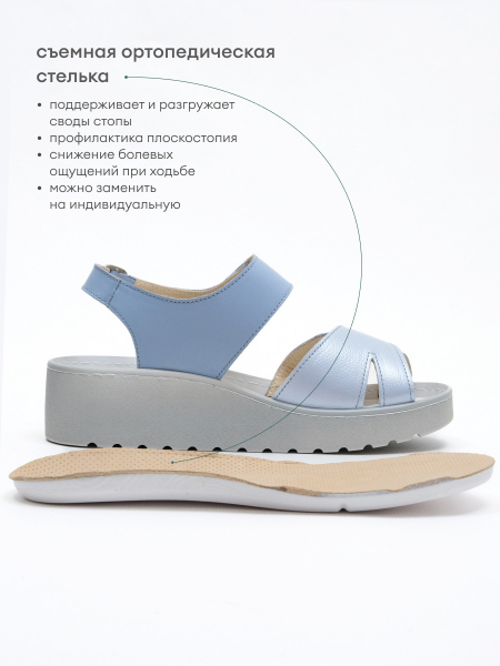 Dr.Spektor босоножки женские 2402-4D-55, голубой 2402-4D-55-38 фото