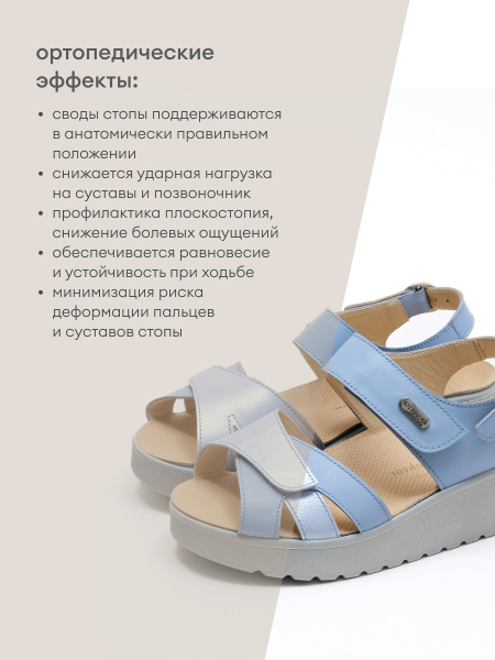 Dr.Spektor босоножки женские 2402-4D-55, голубой 2402-4D-55-38 фото