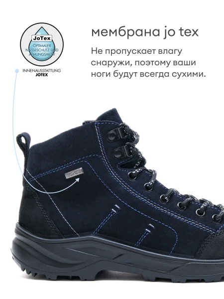 Jomos ботинки женские треккинговые, 859904-916-0080, темно-синий 859904-916-0080-39 фото