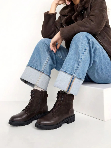 Solidus ботинки женские зимние ортопедические Kelly Stiefel, темно-коричневый 63117-K-21014 фото