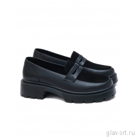 Ortmann лоферы ортопедические женские Glance, черный микс 19.44-blackmix-37 фото