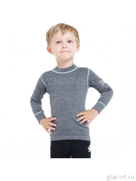 Термобелье NORVEG серии SOFT футболка детская (серый)  фото