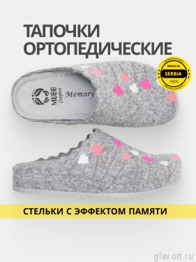 MUBB тапочки сабо женские, 8137-22, серый с вышивкой тюльпаны 8137-22-grey-41 фото