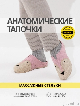 VESNA тапочки-сабо женские, 281, розовая лиса 281-pink-40 фото