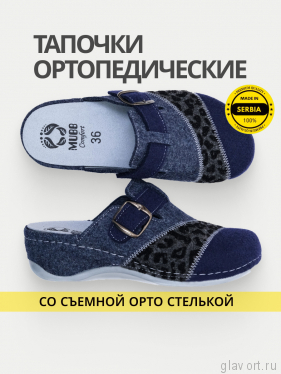 MUBB тапочки сабо женские, 759-1, синий мультиколор/ серый леопард 759-1-blue-36 фото