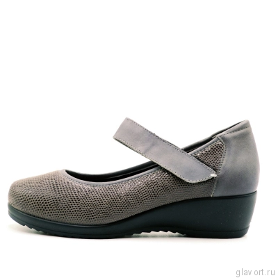 Туфли женские Axel Comfort широкие для косточек, серый 1659 фото