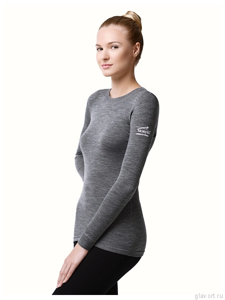 Футболка женская NORVEG серии SOFT (серый)  фото