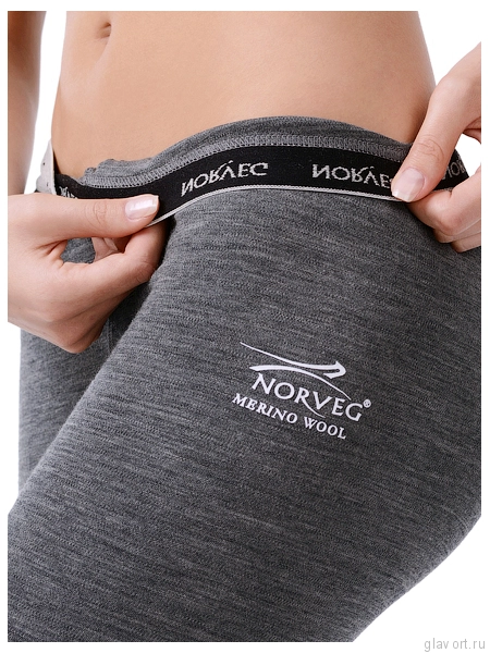 Легинсы женские NORVEG серии SOFT (серый)  фото