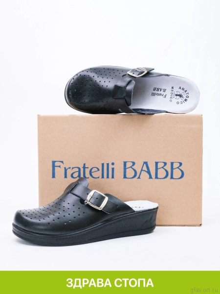 FRATELLI BABB сабо женские, D-06, черный D-06-black-39 фото