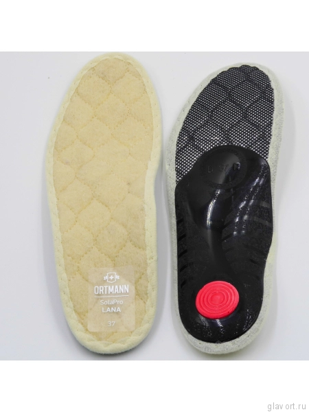 Утепленные ортопедические стельки ORTMANN SolaPro LANA AX1423 фото