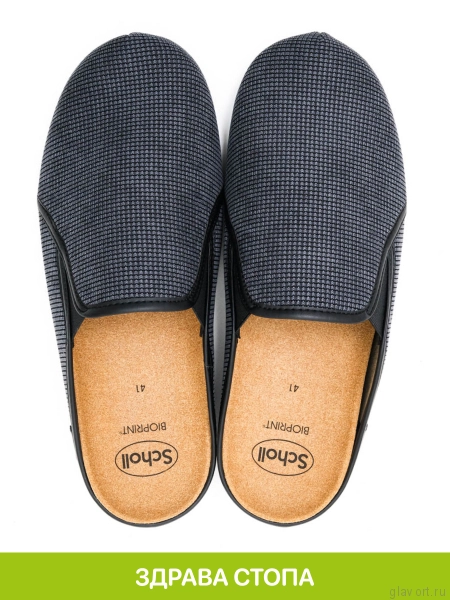 SCHOLL FELCE тапочки мужские, черный F309741004-43 фото