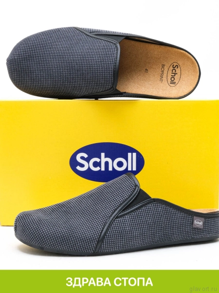 SCHOLL FELCE тапочки мужские, черный F309741004-43 фото