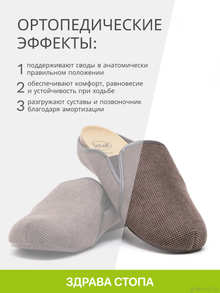 SCHOLL FELCE тапочки мужские, темно-коричневый F309741019-45 фото
