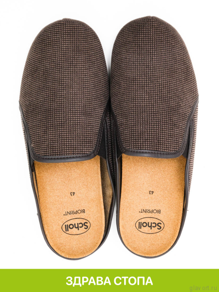 SCHOLL FELCE тапочки мужские, темно-коричневый F309741019-45 фото