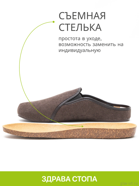 SCHOLL FELCE тапочки мужские, темно-коричневый F309741019-45 фото