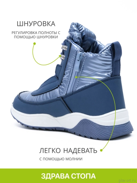 SursilOrtho ботинки (дутики) ортопедические, синий A45-2302-2-36 фото