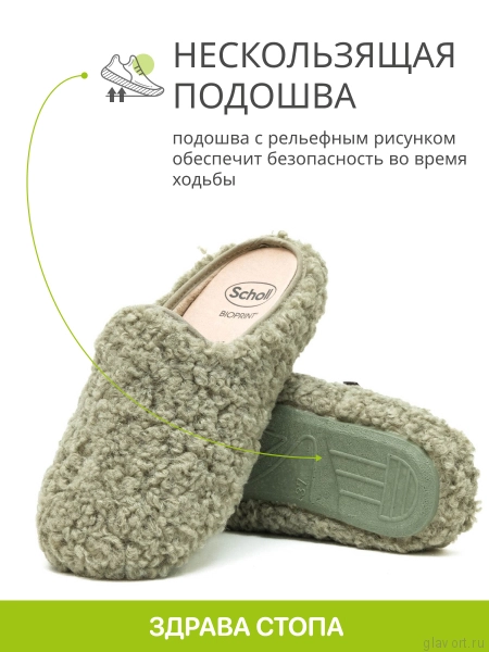 SCHOLL MADDY тапочки женские, зеленый F309051028-36 фото