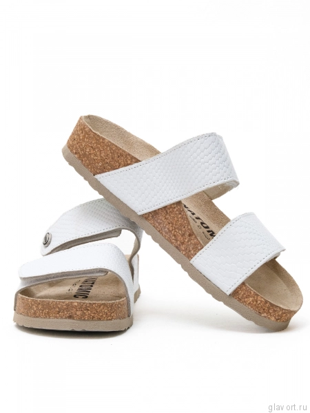 VESNA сандалии женские, 116, белый с фактурой змея 116-white-38 фото