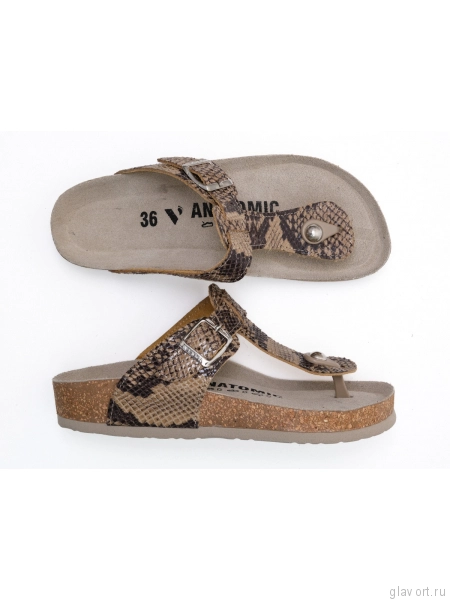 VESNA сандалии женские, 120, бежевая змея 120-snake-40 фото
