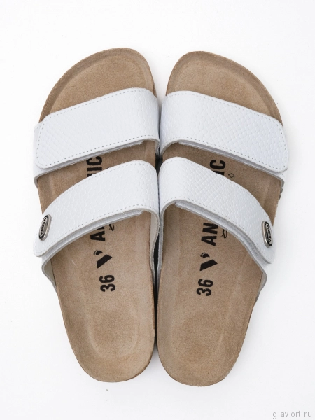 VESNA сандалии женские, 116, белый с фактурой змея 116-white-38 фото