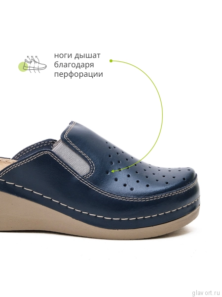 FRATELLI BABB сабо женские, D-310, синий D-310-blue-38 фото