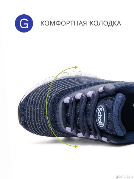 SCHOLL кроссовки женские GALAXY WAVE 24, Темно-синий F314021040-39 фото