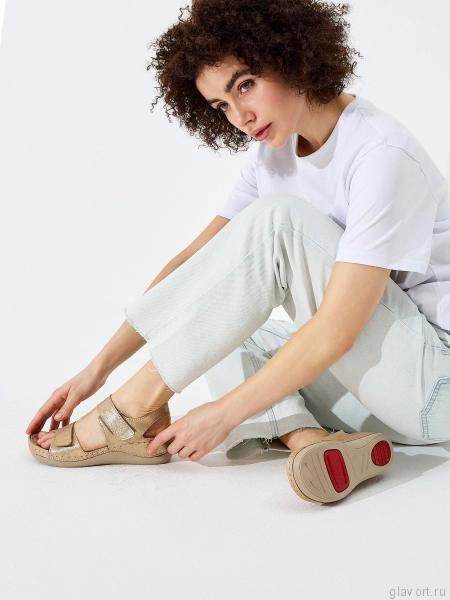 FRATELLI BABB босоножки женские, D-302, белое золото D-302-whitegold-38 фото
