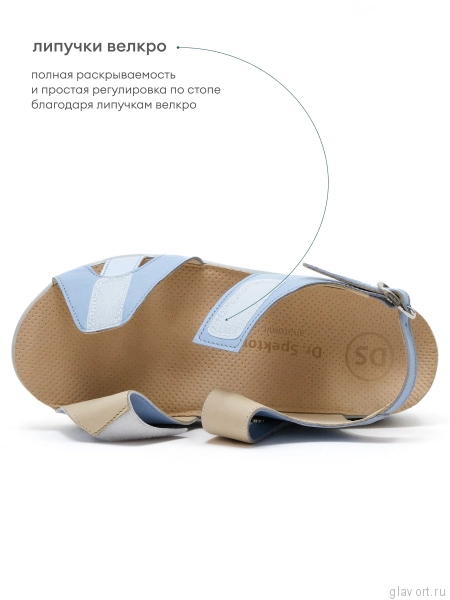Dr.Spektor босоножки женские 2402-4D-55, голубой 2402-4D-55-37 фото