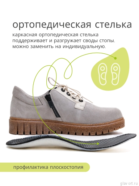 Orto-care полуботинки женские, FW-23-24-33/9ZK бежевый FW-23-24-33/9ZK-36 фото
