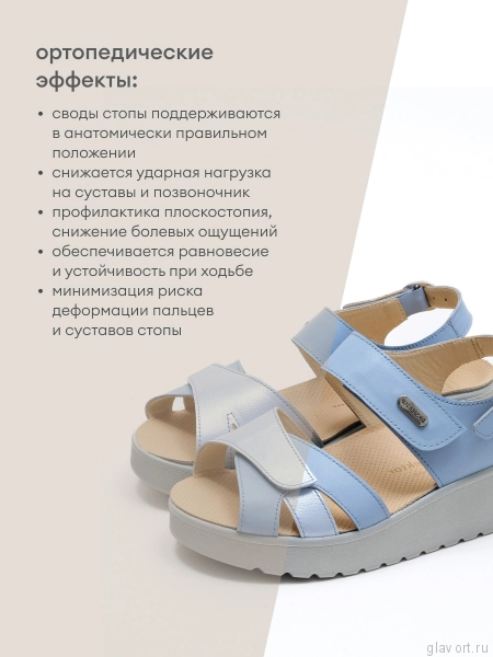 Dr.Spektor босоножки женские 2402-4D-55, голубой 2402-4D-55-37 фото