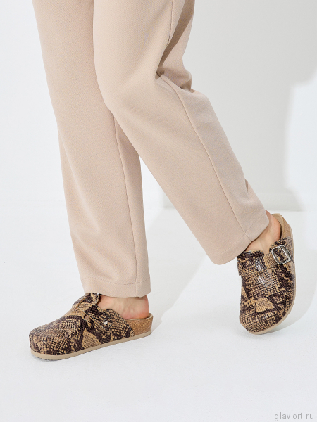 VESNA сабо женские, 235, бежевая змея 235-snake-41 фото