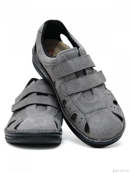 Berkemann сандалии ортопедические летние мужские JOOST, мышиный серый 05722-860-9 фото