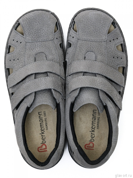 Berkemann сандалии ортопедические летние мужские JOOST, мышиный серый 05722-860-9 фото