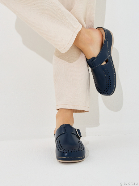 VESNA сабо женские, 182, темно-синий 182-BLUE-37 фото