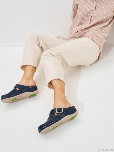 VESNA сабо женские, 182, темно-синий 182-BLUE-37 фото