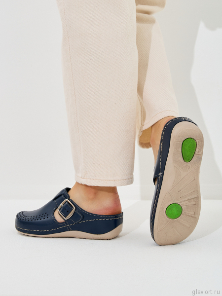 VESNA сабо женские, 182, темно-синий 182-BLUE-37 фото