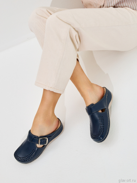 VESNA сабо женские, 182, темно-синий 182-BLUE-37 фото