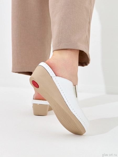 FRATELLI BABB сабо женские, D-310, белый D-310-white-38 фото