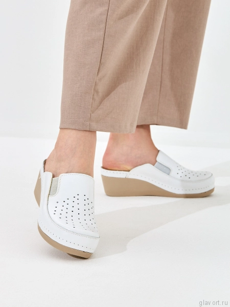 FRATELLI BABB сабо женские, D-310, белый D-310-white-38 фото