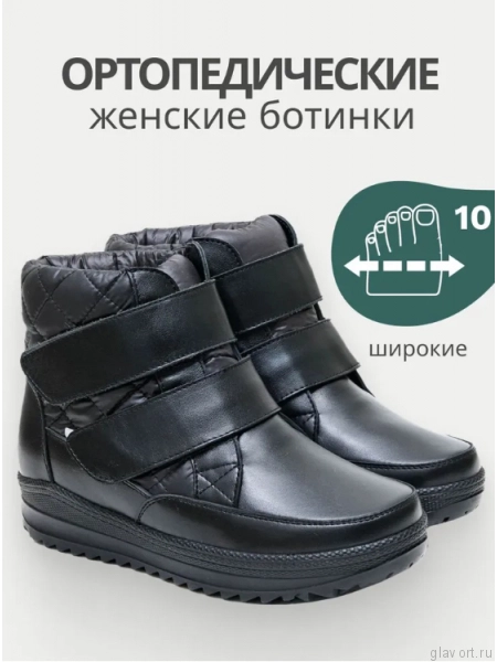 Dr.Spektor ботинки женские зимние, Ш0416-К/ПЛ, Чёрный глянец Ш0416-К/ПЛ-black-36 фото