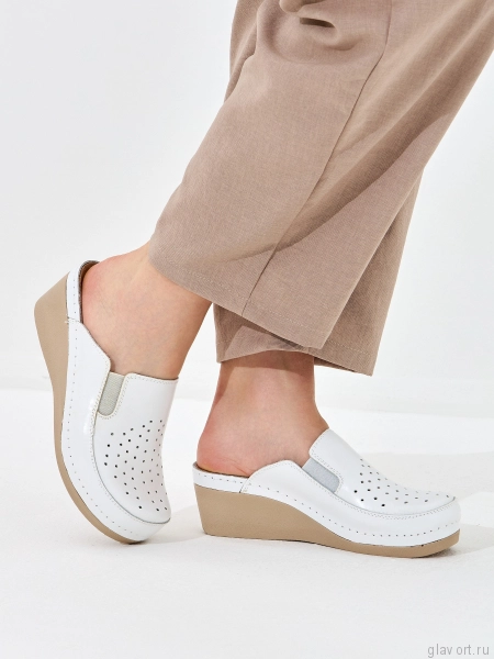 FRATELLI BABB сабо женские, D-310, белый D-310-white-38 фото